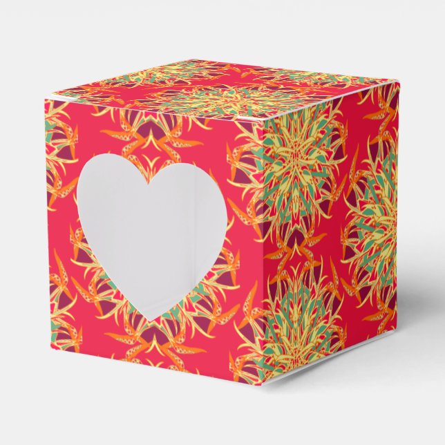 Caja Para Regalos Orquídea de pájaro del paraíso (Anverso)