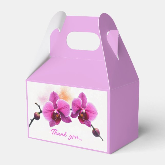 Caja Para Regalos Orquídea Flor de Amanecer (Front Side)
