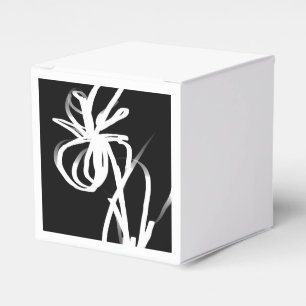 Caja Para Regalos Orquídea Noir: Resumen en blanco y negro