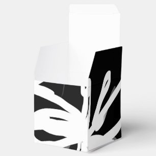 Caja Para Regalos Orquídea Noir: Resumen en blanco y negro