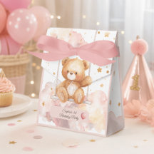Osito de peluche adorable cumpleaños 1