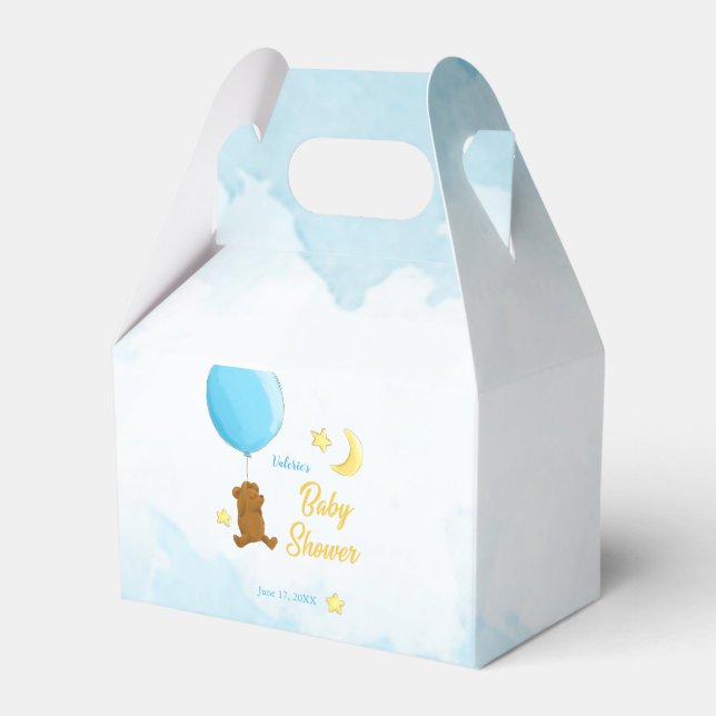 Caja Para Regalos Oso de peluche con ducha de globo (Front Side)