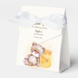 Caja Para Regalos Oso de peluche de tarro de miel bebe espera la duc
