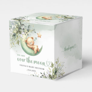 Caja Para Regalos Oso de peluche eucalipto sobre la vegetación lunar