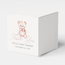 Caja Para Regalos Oso de peluche niña Gracias Baby Shower