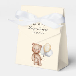 Caja Para Regalos Oso lindo con Baby Shower de globos