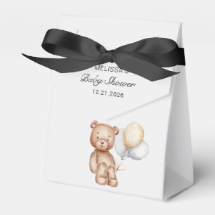 Caja Para Regalos Oso lindo con Baby Shower de globos
