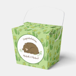 Caja Para Regalos Oso marrón Animales de bosque de Baby Shower