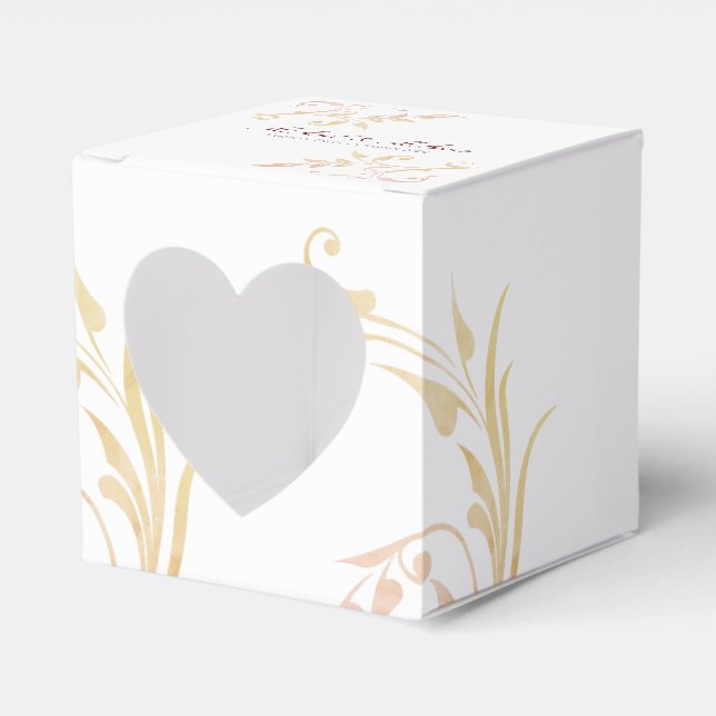 Caja Para Regalos Otoño Boda Swirl (Anverso)