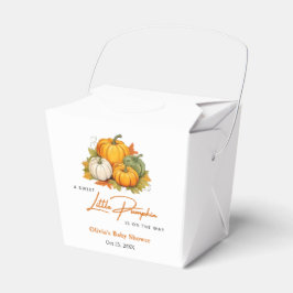 Caja Para Regalos Otoño naranja Un Pequeño Baby Shower De Calabaza