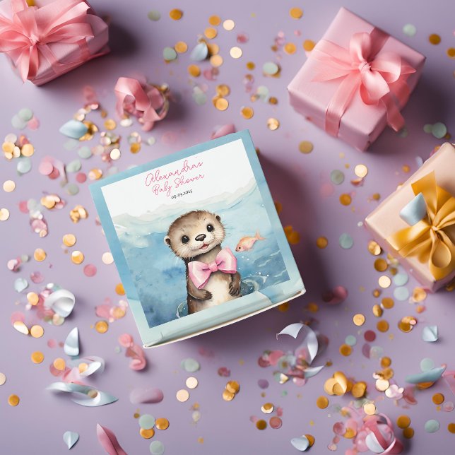 Caja Para Regalos Otter Chica Baby Shower Favorito Box (Subido por el creador)
