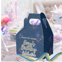 Caja Para Regalos Out to space Birthday celebration Favor Box