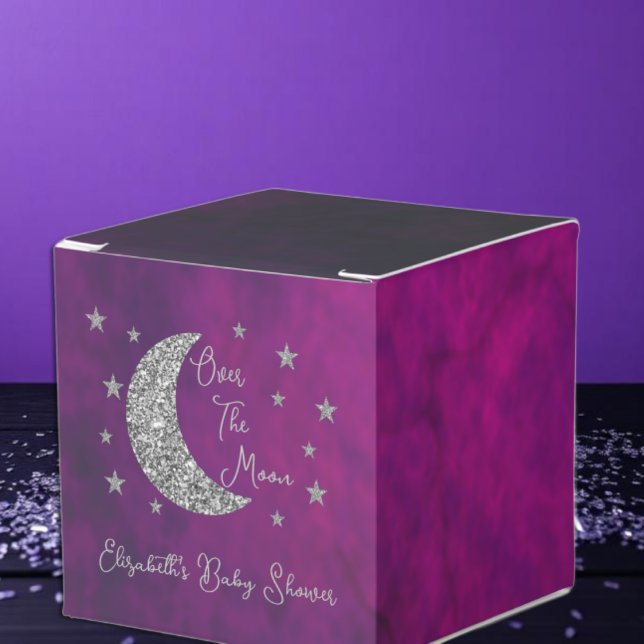 Caja Para Regalos Over The Moon Baby Shower (Subido por el creador)