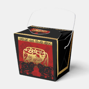 Caja Para Regalos Ox Año personalizado Chino Zodiac Cumpleaños TOF