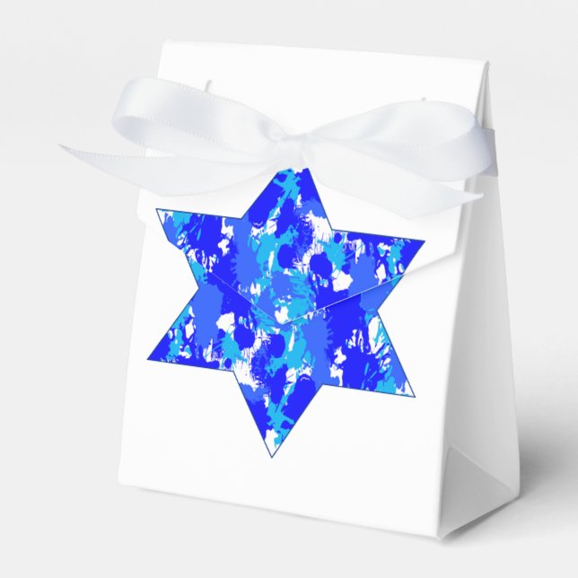 Caja Para Regalos Paint Splatter Star (Front Side)