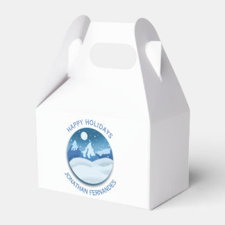 Caja Para Regalos Paisaje helado pacífico personalizado