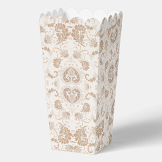 Caja Para Regalos Paisley en beige estética moderna Tan Brown