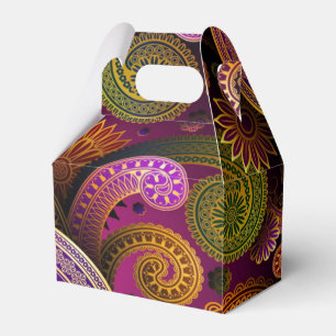 Caja Para Regalos Paisley Purple