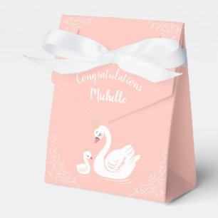 Caja Para Regalos Pájaro de Baby Shower canino con melocotón temátic
