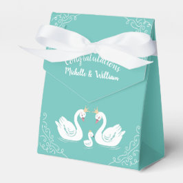 Caja Para Regalos Pájaro de Baby Shower con co-Ed de la Corona Verde