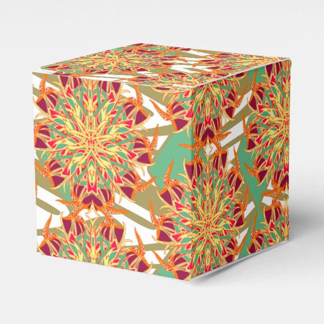 Caja Para Regalos Pájaro del paraíso tropical 2 (Costado Anverso)