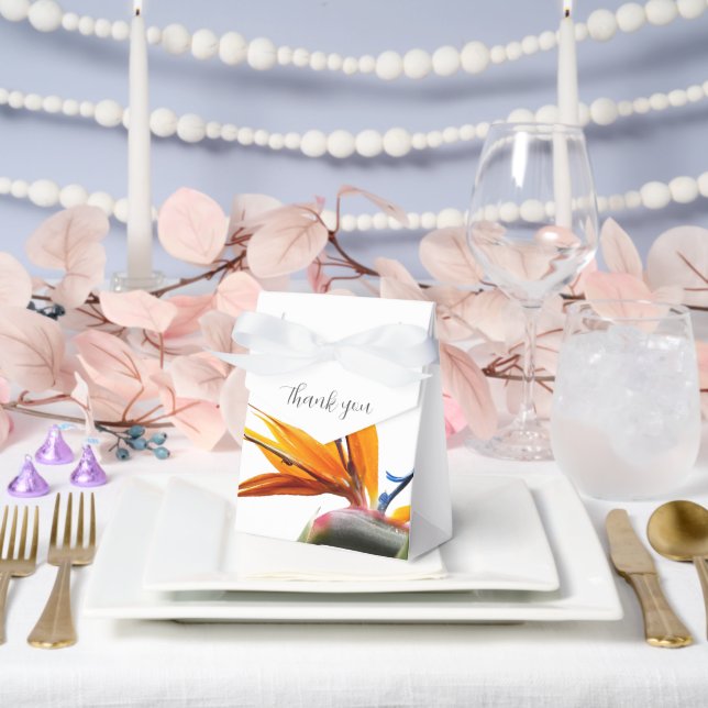 Caja Para Regalos Pájaro tropical de Paraíso Boda floral (Boda)