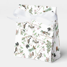 Caja Para Regalos Pájaros de pollo Berries y Pinecones