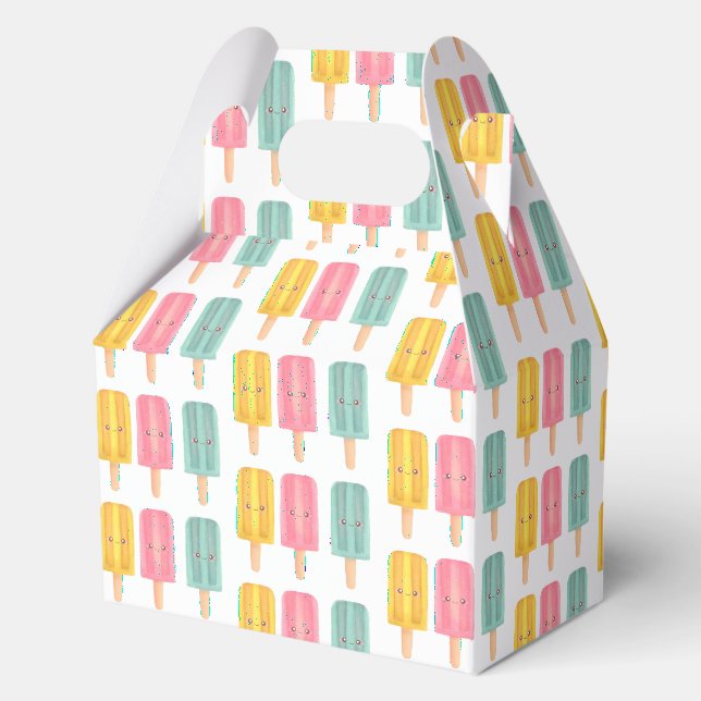 Caja Para Regalos Palitos de Helado de Verano (Anverso)