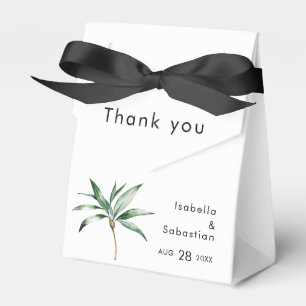 Caja Para Regalos Palm Tree Destination Wedding Gracias
