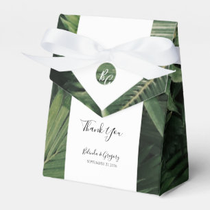 Caja Para Regalos Palm tropical deja Boda de vegetación