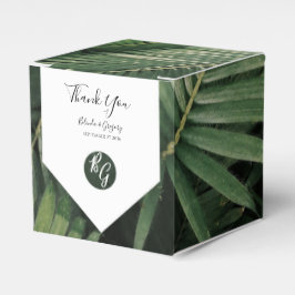 Caja Para Regalos Palm tropical deja Boda de vegetación