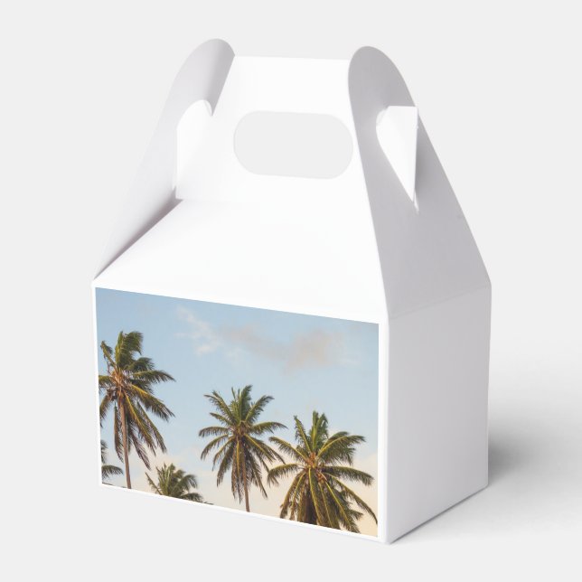 Caja Para Regalos Palmeras Tropicales (Reverso)