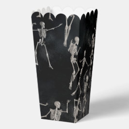 Caja Para Regalos Palomitas de Halloween de Esqueletos Bailarines