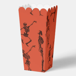 Caja Para Regalos Palomitas de Halloween de Esqueletos Bailarines