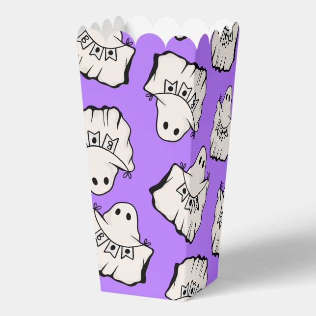 Caja Para Regalos Palomitas de Halloween divertidas y espeluznantes (Reverso )