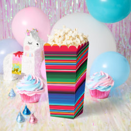 Caja Para Regalos Palomitas de maíz con rayas mexicanas coloridas Sa
