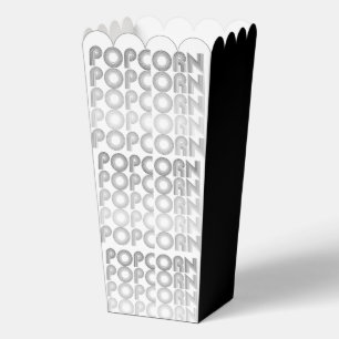 Caja Para Regalos Palomitas de maíz en blanco y negro