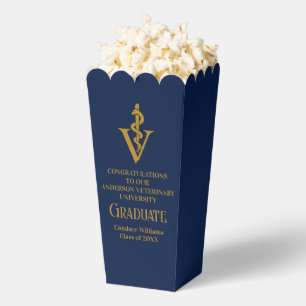 Caja Para Regalos Palomitas de maíz para graduados de la Escuela Vet