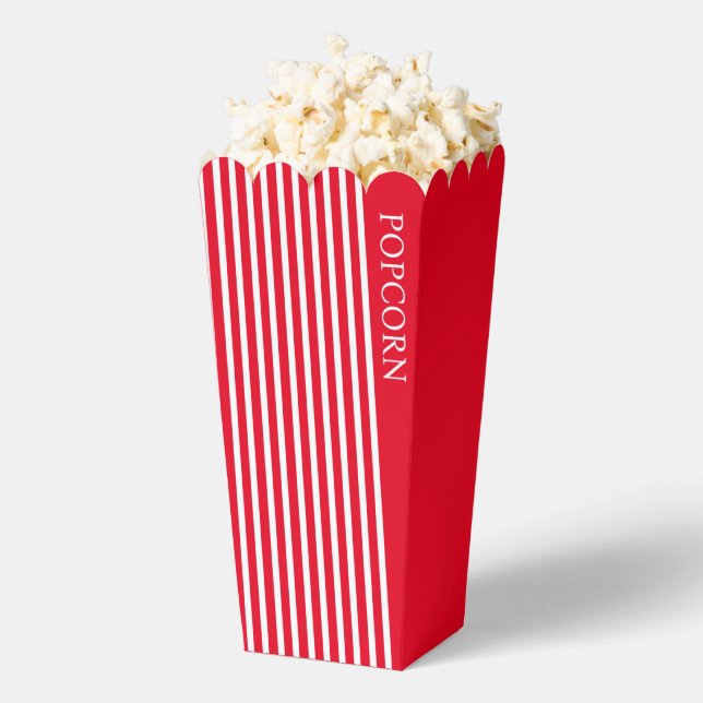 Caja Para Regalos Palomitas de maíz rojas y blancas sencillas estánd (apareció)