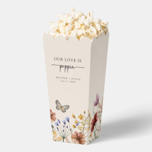 Caja Para Regalos Palomitas de Mariposa Boho (apareció)