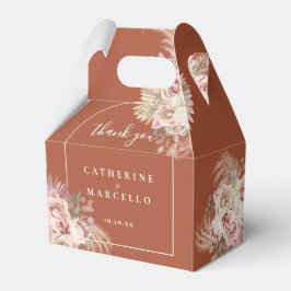 Caja Para Regalos Pampas Grass Floral Terracotta Arch Boda