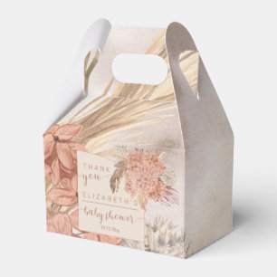 Caja Para Regalos Pampas Grass   Hydrangeas Baby Shower Gracias