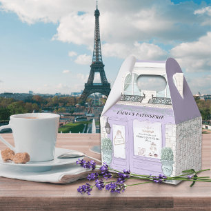 Caja Para Regalos Panadería Francesa Café Pastelería Lavanda