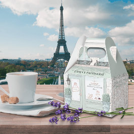 Caja Para Regalos Panadería Francesa Café Pastelería Verde