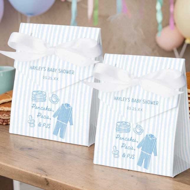 Caja Para Regalos Pancakes, Pacis & PJs Boy Baby Shower (Subido por el creador)