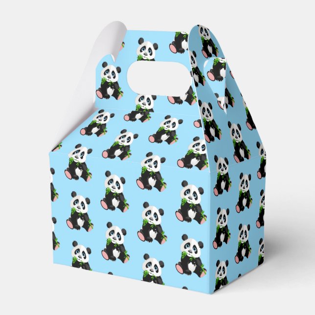 Caja Para Regalos Panda Bear Party Favorito Box (Front Side)