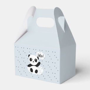 Caja Para Regalos Panda dice Hola