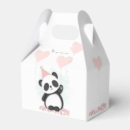 Caja Para Regalos Panda Fiesta