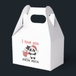 Caja Para Regalos Panda I Love You Snow Much Snowman Pun<br><div class="desc">Cute panda with snowman. I love you snow much - a snow pun for winter and Christmas. A warm greeting in the cold season for the holidays. Christmas panda with snowman.</div>