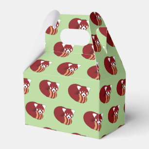 Caja Para Regalos Panda roja